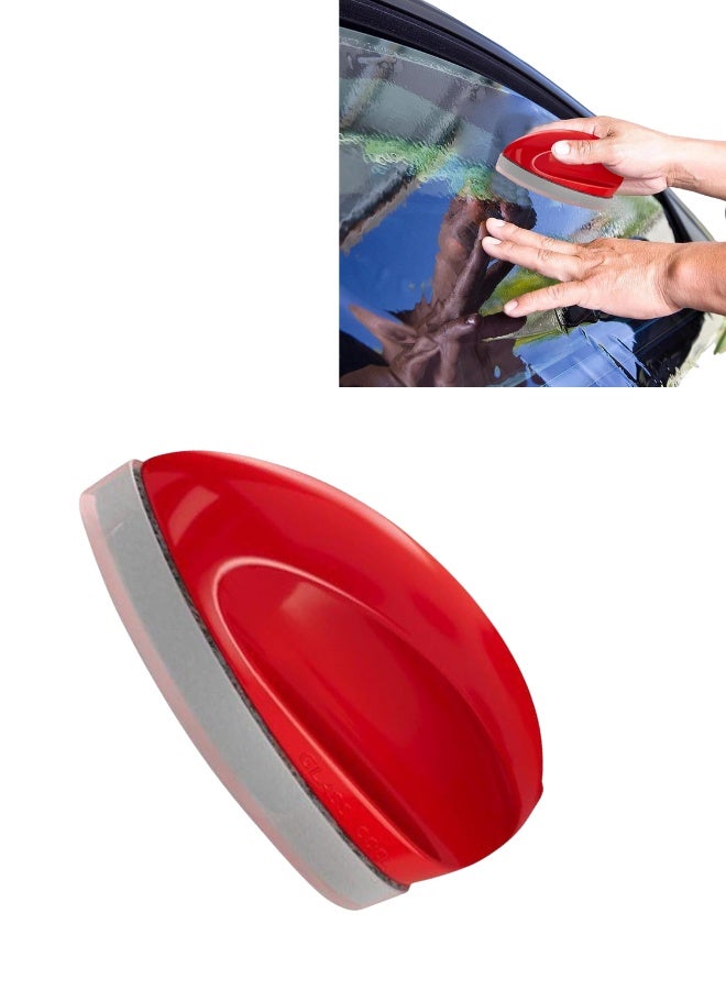 فرشاة إزالة طبقة الزيت من زجاج السيارة الأمامي - بخاخ رغوة قابل لإعادة الاستخدام مع لوح تنظيف زجاج مضاد للضباب، منظف زجاج متعدد الاستخدامات للسيارات للنوافذ والمرايا - Image 1